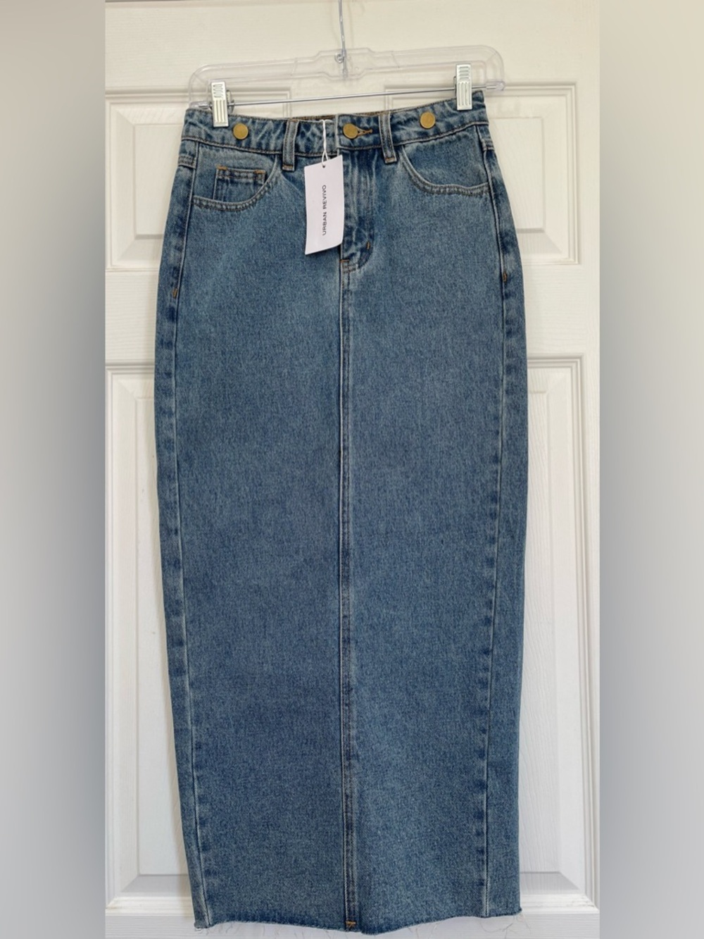 Urban Revivo Denim Midi Skirt – Size 2